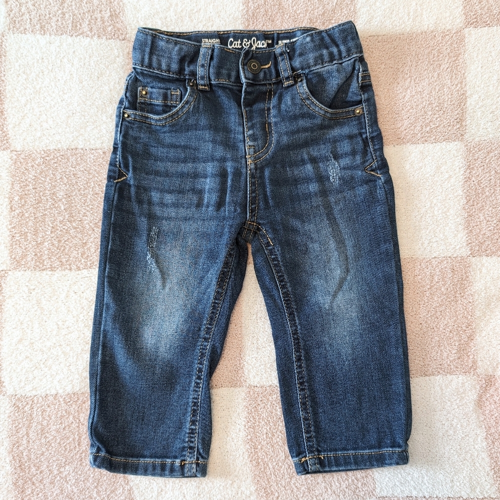 Cat & Jack Straight Leg Jeans, 18m